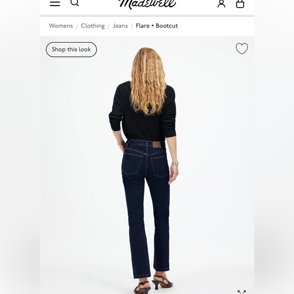 NWOT MADEWELL Kick Out Jeans -W25 - Picture 6 of 15